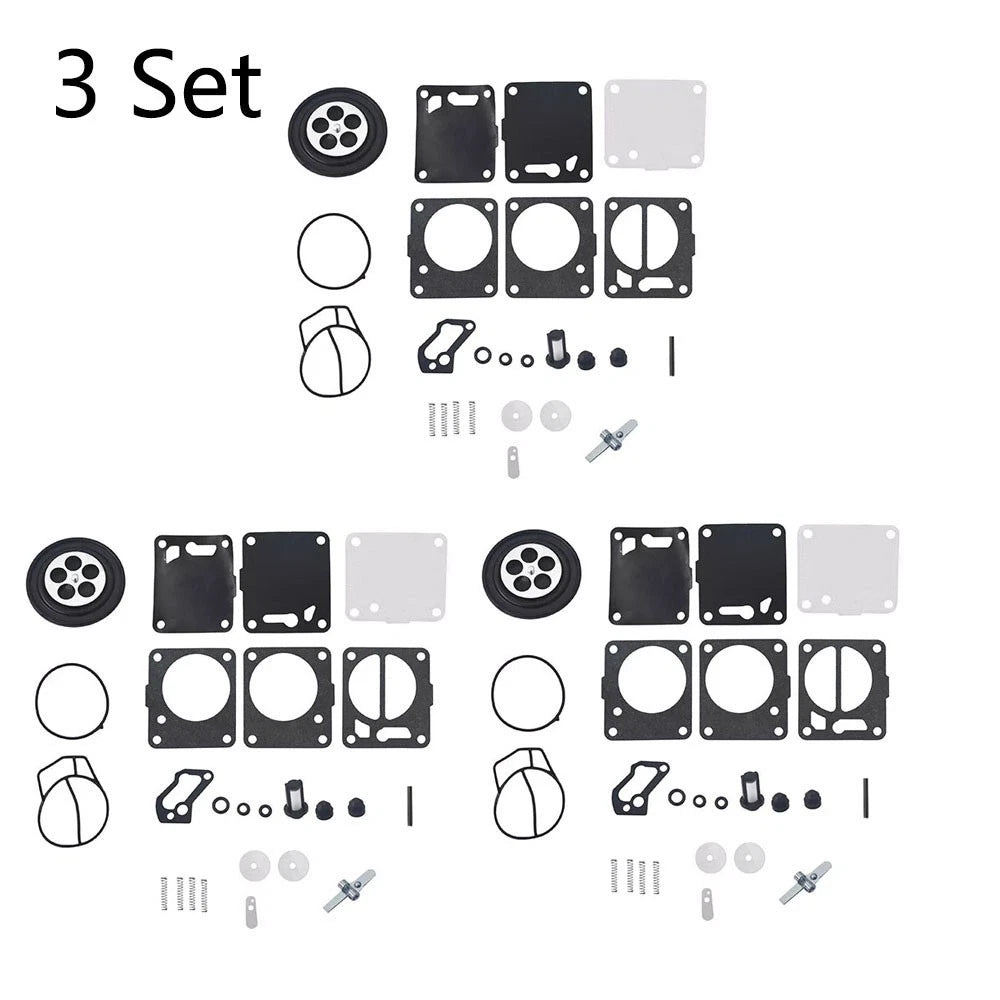 Set of 3 Carburetor Kits for SeaDoo 650 717 787 800 GTI GTS GTX SP SPX