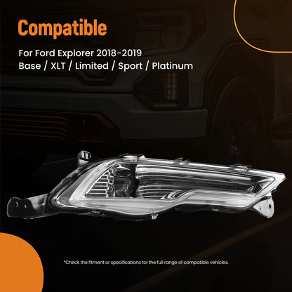 Fog Lamp Assembly for Ford Explorer (2018–2019) LED FO2592240 FO2593240