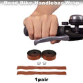 Handlebar Grip Tape Non Slip for Bike Bicycle with Hole Brown 1 Pair