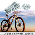 Bicycle Spokes Nipple Replacement Set 80mm for 12G Carbon Steel (—)
