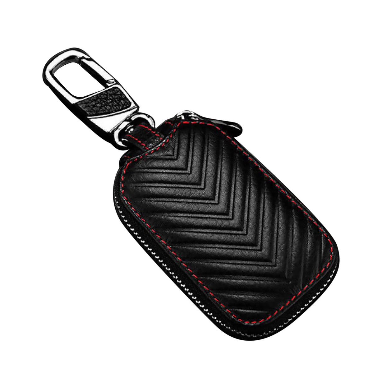 Leather Key Holder Cover for Car Key Fob Case (Universal Fit)