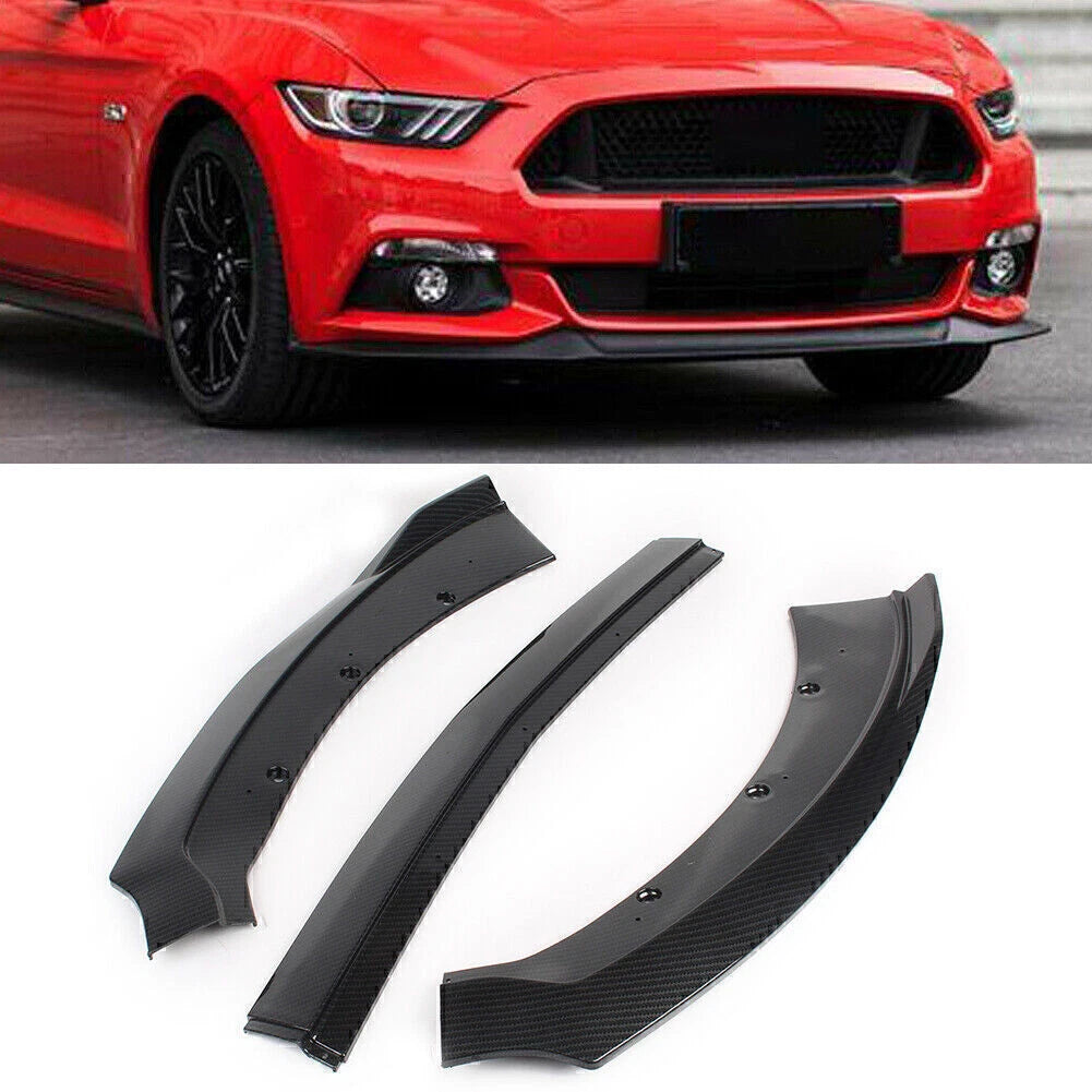 Carbon Fiber Front Bumper Lip for Ford Mustang (2015–2017)