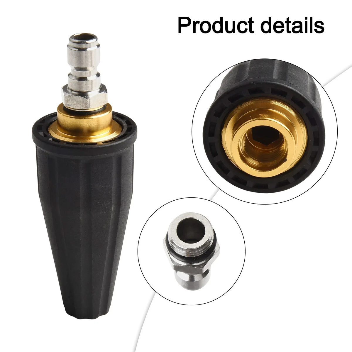 3600PSI Turbo Nozzle for Pressure Washer (Rotating Nozzle & 5 Tips)