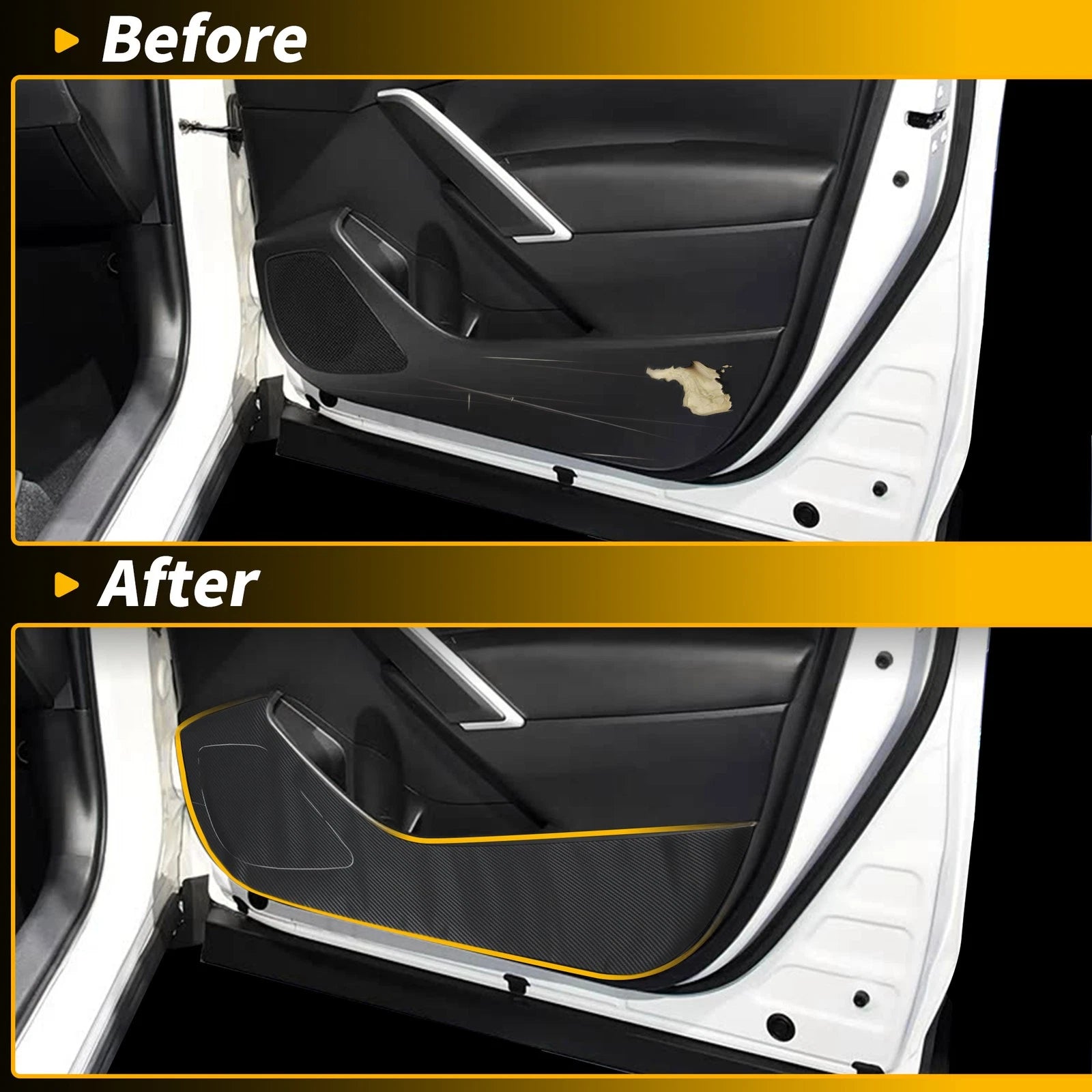 Door Anti Kick Pad Scratch Protector for Toyota Corolla Cross (2022–2025)