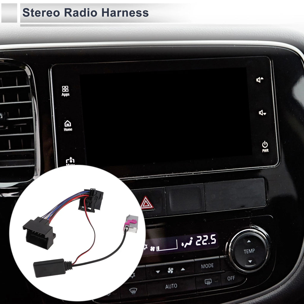 Bluetooth Stereo Radio Harness AUX Adapter Music Cable for Audi A3 (2005–2015)