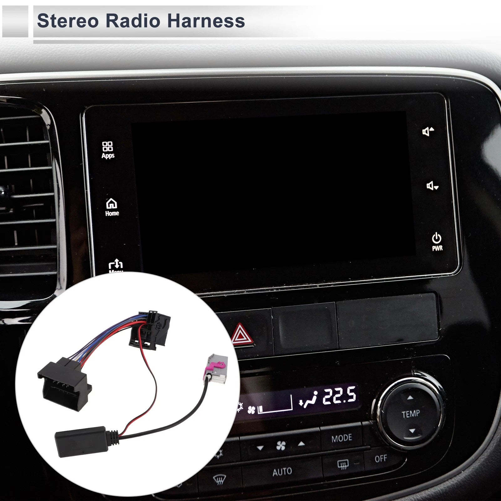 Bluetooth Stereo Radio Harness AUX Adapter Music Cable for Audi A3 (2005–2015)