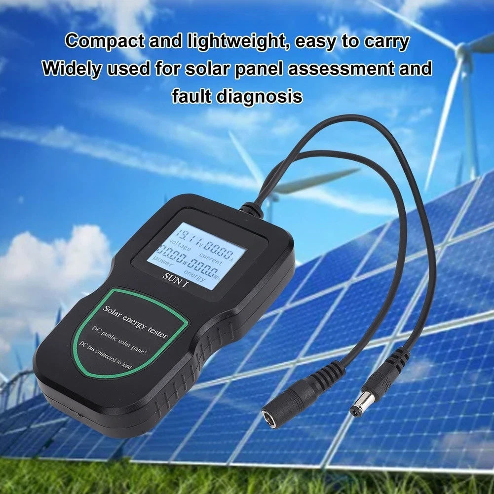 100W Solar Panel Tester with 0-20A Current Measurement for MPPT