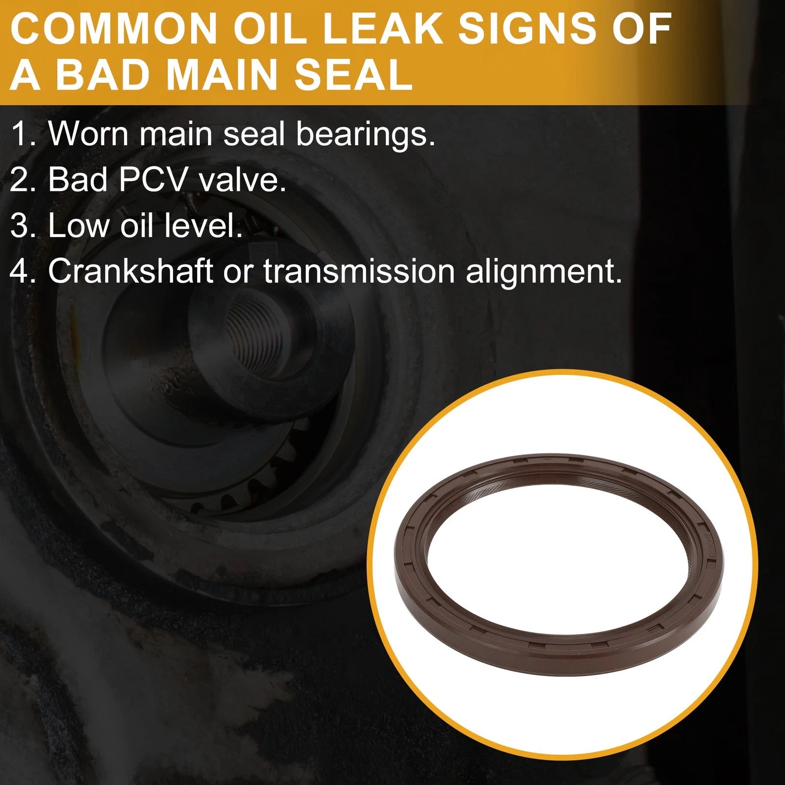 Front Crankshaft Oil Seal OEM Replacement for Lexus GS430 (2001–2005)