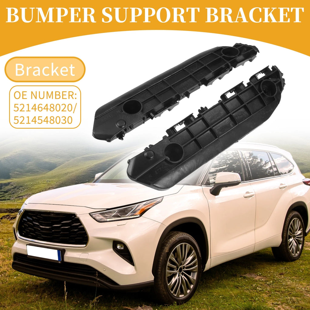 Front Bumper Support Bracket LH RH Side 1 Pair for Toyota Highlander (2008–2010)