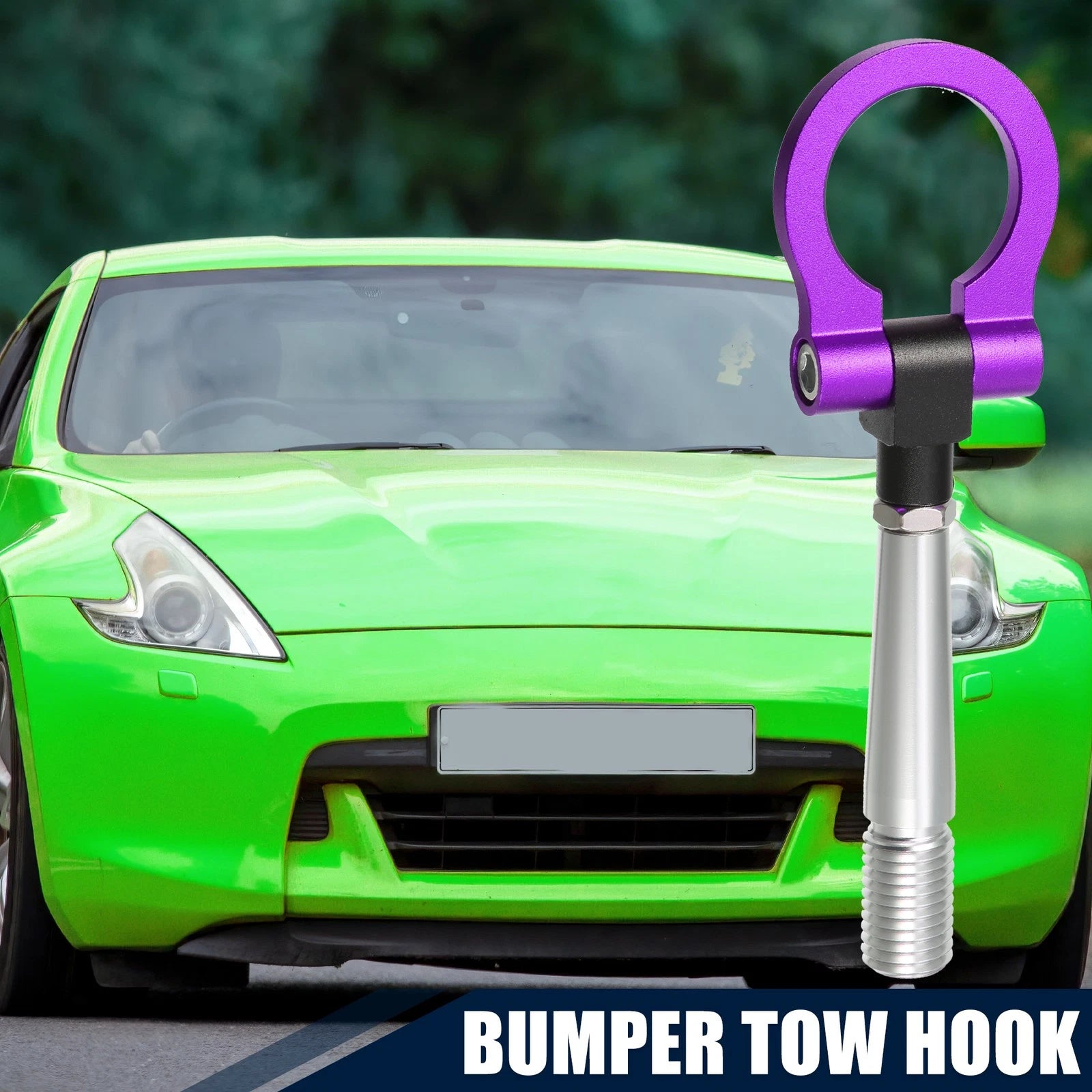 Trailer Tow Hook Screw Front Rear Purple for Nissan (2005–2015)