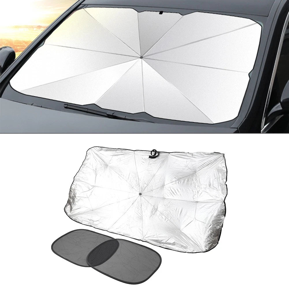Windshield Sun Shade Umbrella for Car (Universal Fit)
