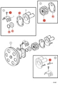 Pump Repair Kit for Volvo Penta OMC 3.0L 4.3L 5.0L 5.7L 7.4L 8.2L (3857794)