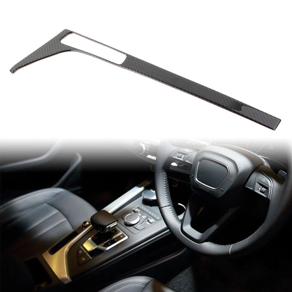 RHD Carbon Console Gear Shift Box Frame Trim for Audi A4 A5 S5 (2017–2020)