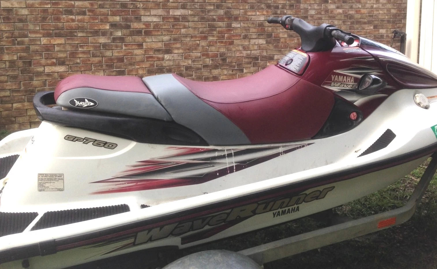 Seat Cover for Yamaha GP1200 GP760 (1997–2000) - Maroon Burgundy