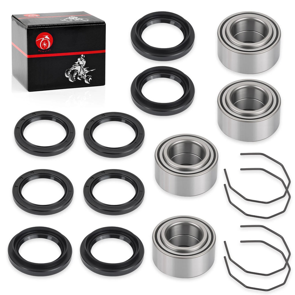 Front Rear Wheel Hub Bearings Seals Kit for Arctic Cat 300 2x4 4x4 (1998–2004)