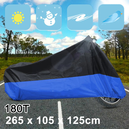 Motorcycle Bike Cover Waterproof UV Dust Rain Protection for XXL (Universal)