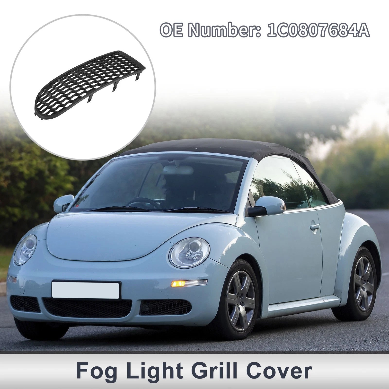 Front Right Fog Light Grill Replacement for Volkswagen Beetle (2006–2010)