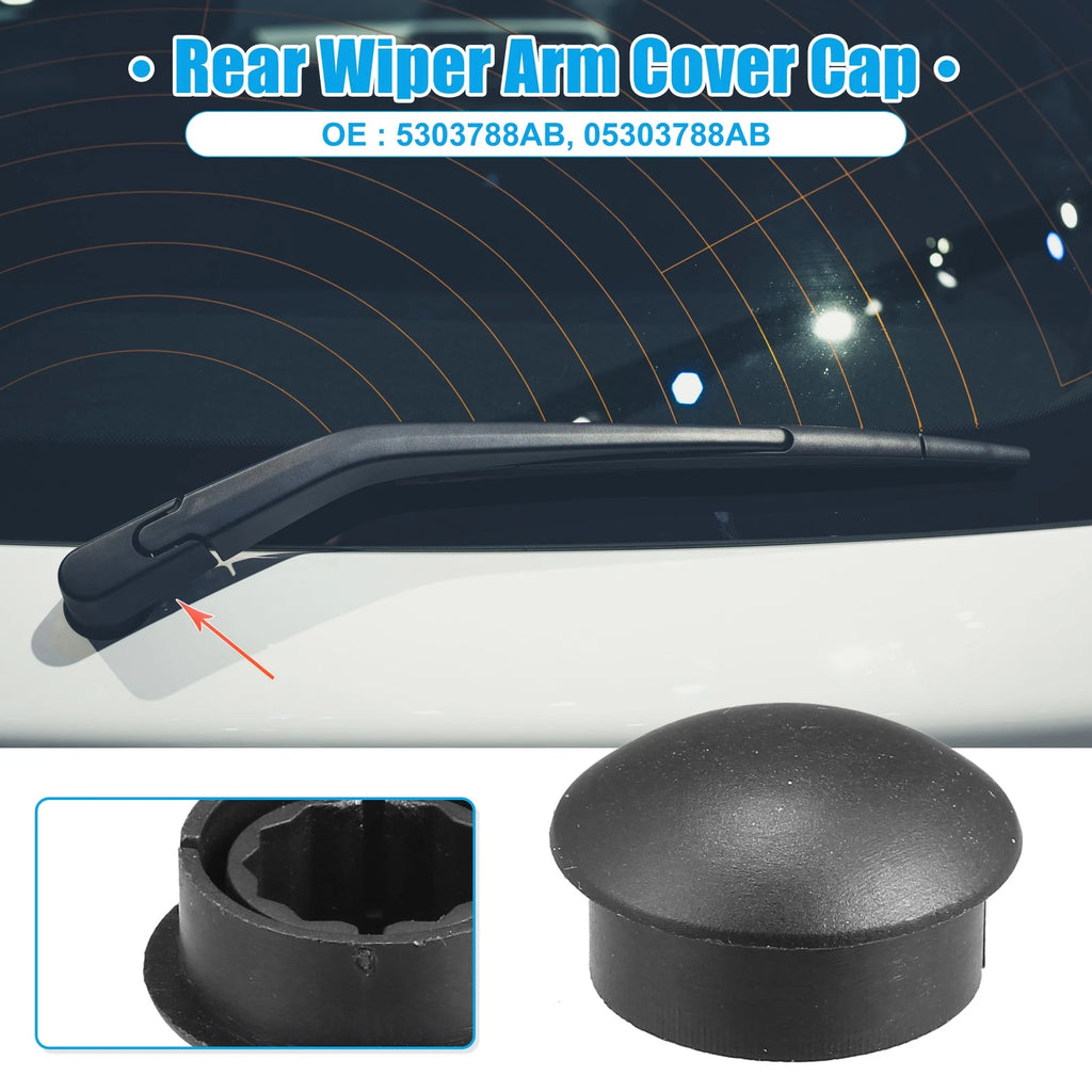 Rear Windshield Wiper Arm Nut Cover Cap Replacement for Jeep Compass (2007–2017)