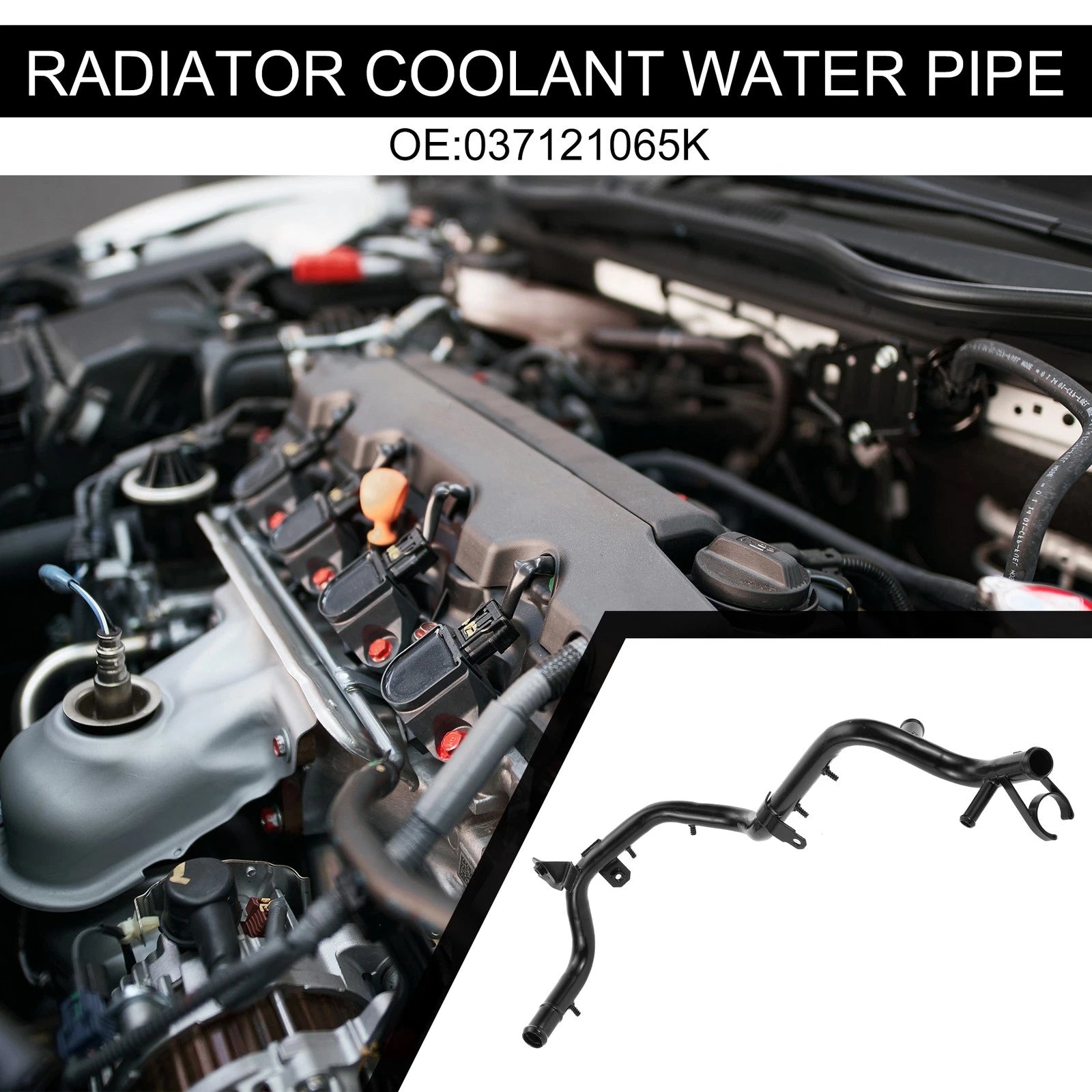 Car Engine Radiator Coolant Water Pipe for Volkswagen Golf (191-1997)