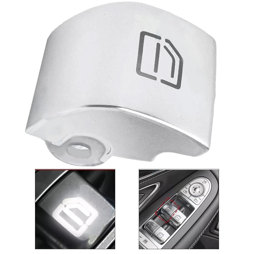 Front Left Window Switch Cover for - Sleek Silver