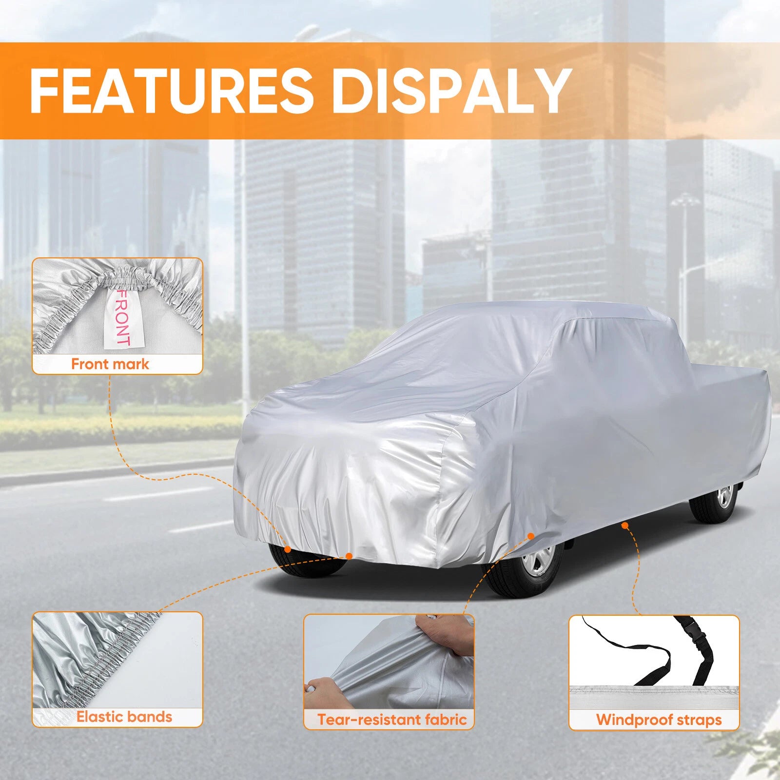 Car Cover for Chevrolet Silverado (UV Dust Rain Protector)