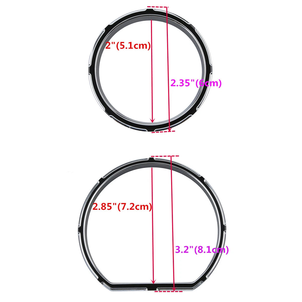 Instrument Board Gauge Bezel Kit for Harley Electra Glide (2014–2023)