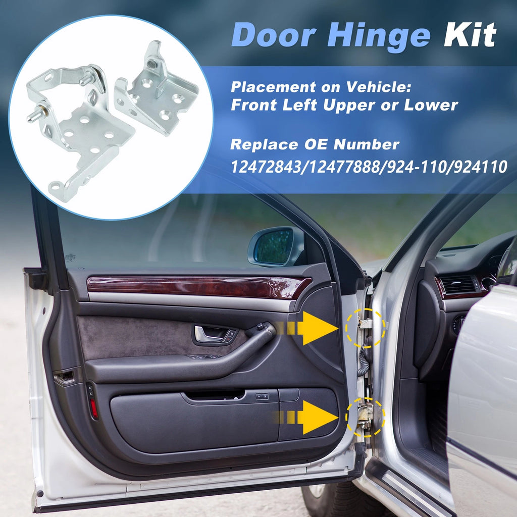 Upper Lower Door Hinge Assembly Replacement for Chevrolet Silverado (2014–2018)