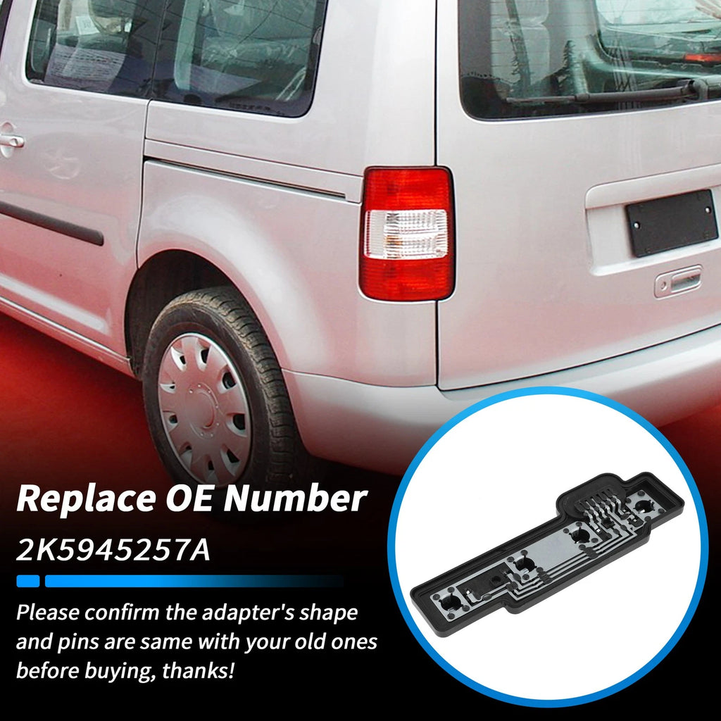 Left Tail Light Bulb Holder Socket Carrier for VW Caddy (2004–2014)