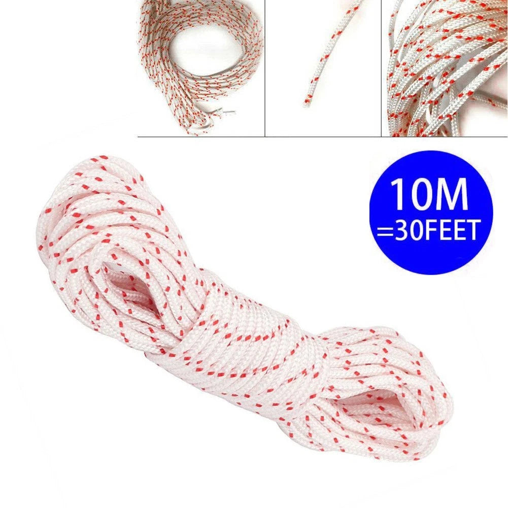 Starter Rope for Lawnmowers (Polyamide, Red/White)