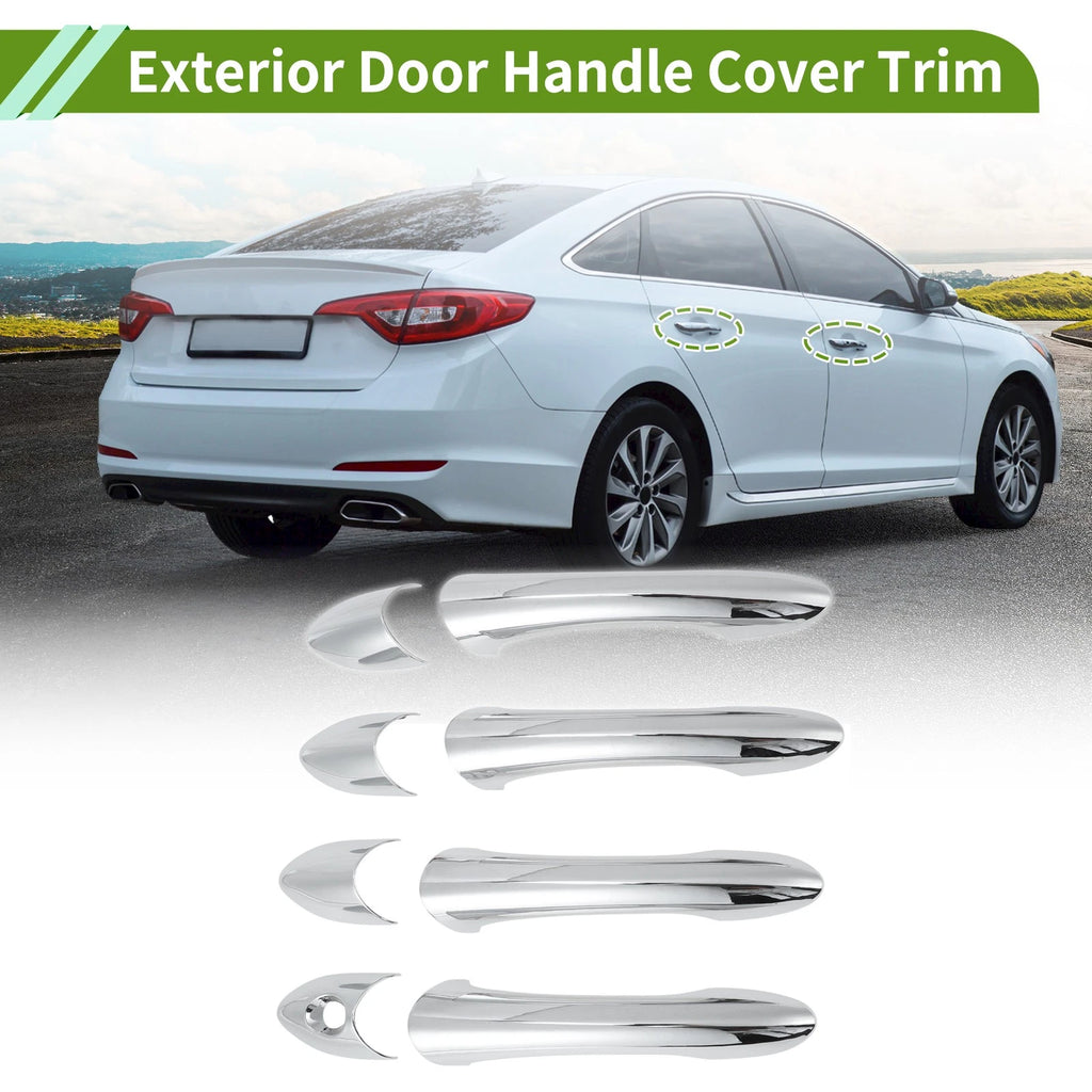 Exterior Door Handle Cover Trim Replacement for Hyundai Sonata (2011–2015)