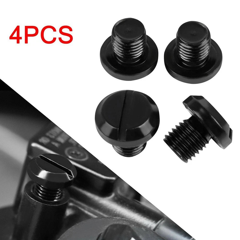 4 PCS Motorcycle Mirror Hole Screws Bolts Cover Cap Aluminum