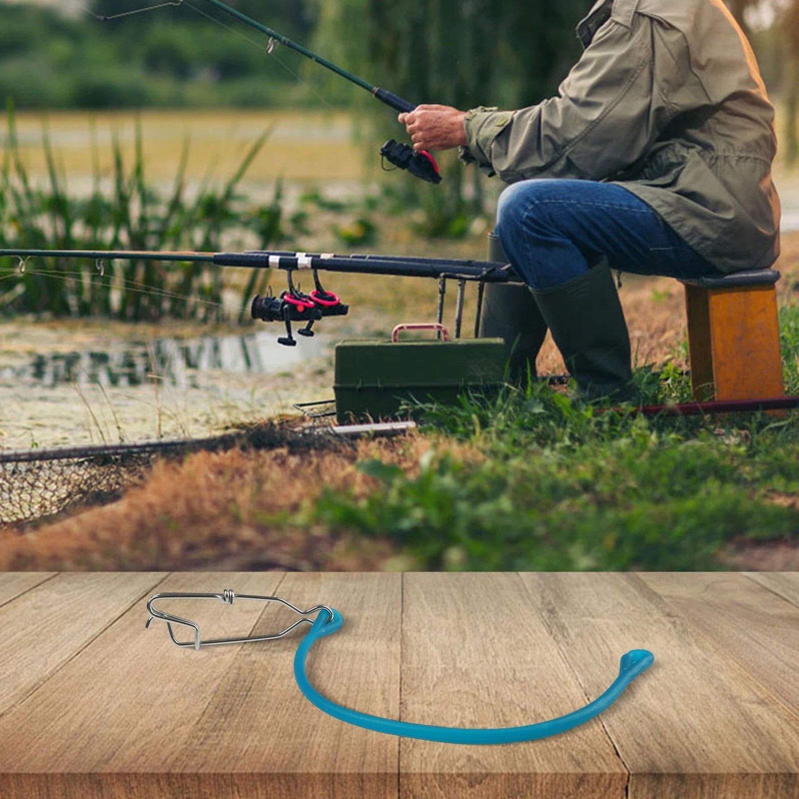 Fishing Accessory with Shock Rope for Safety and Efficiency