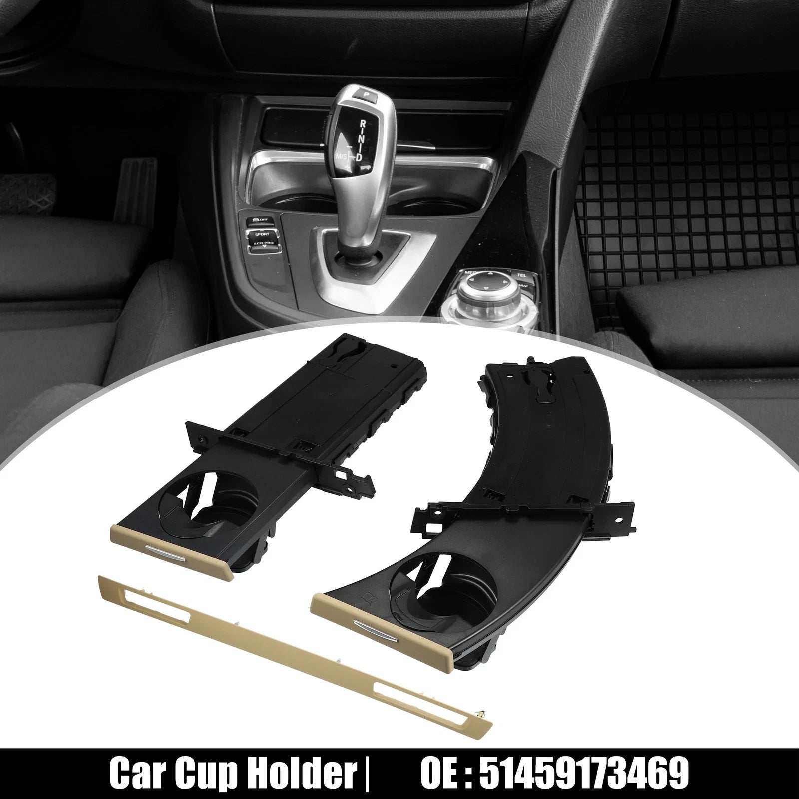 Cup Holder Set Passenger Side for BMW 323i (2006–2011)