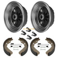 2X Front Brake Drum Kit W/Bolts & Shoes for Kawasaki Mule 600 610 SX (2016–2020)