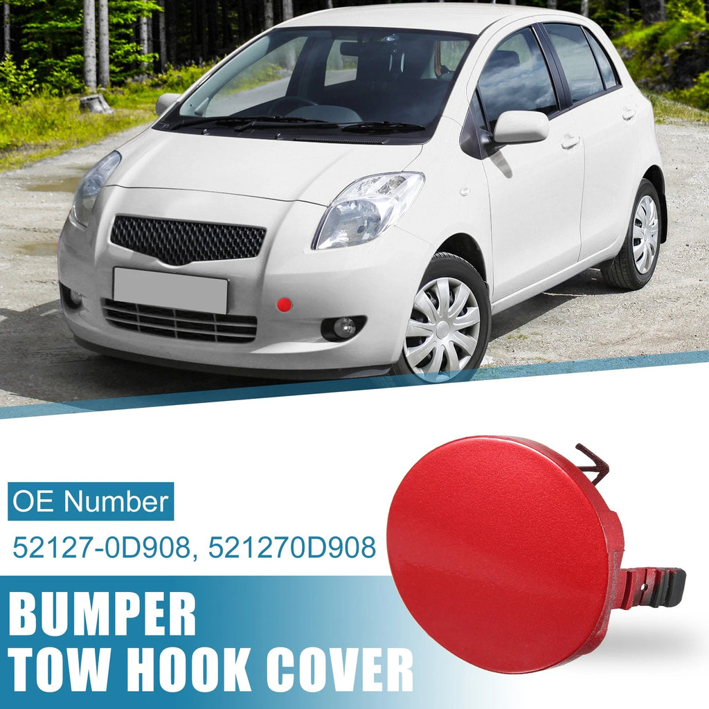 Front Bumper Tow Hook Cover Replacement for Toyota Yaris 2007–2010