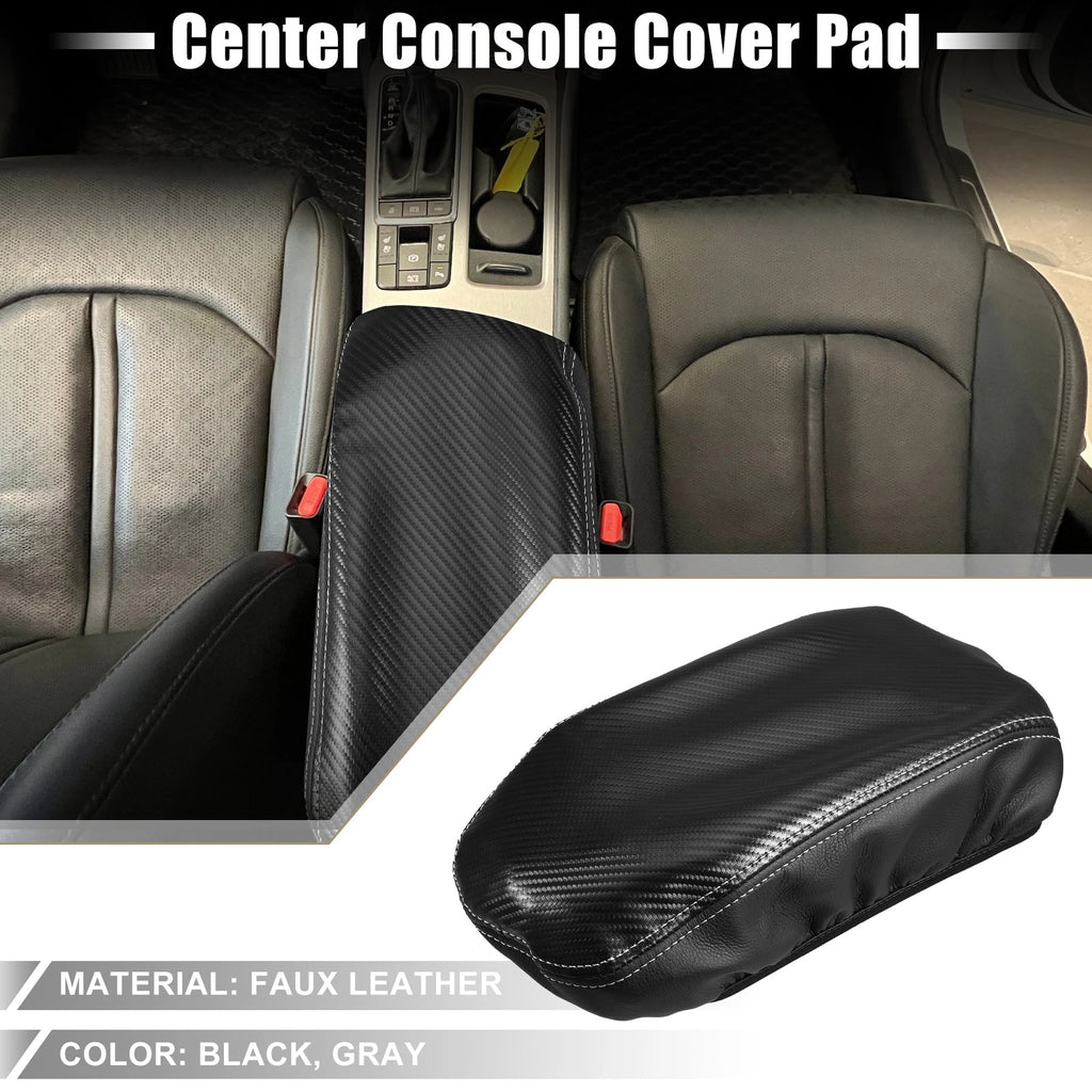 Center Console Pad for Kia Optima (2016–2020) Carbon Fiber Pattern Black