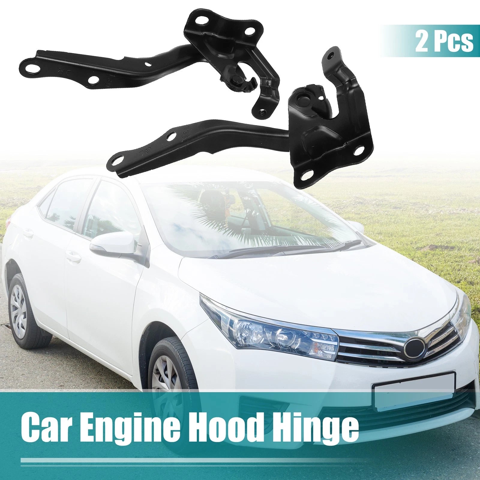 Hood Hinge Set Right Left Replacement for Toyota Hilux (2012–2015)