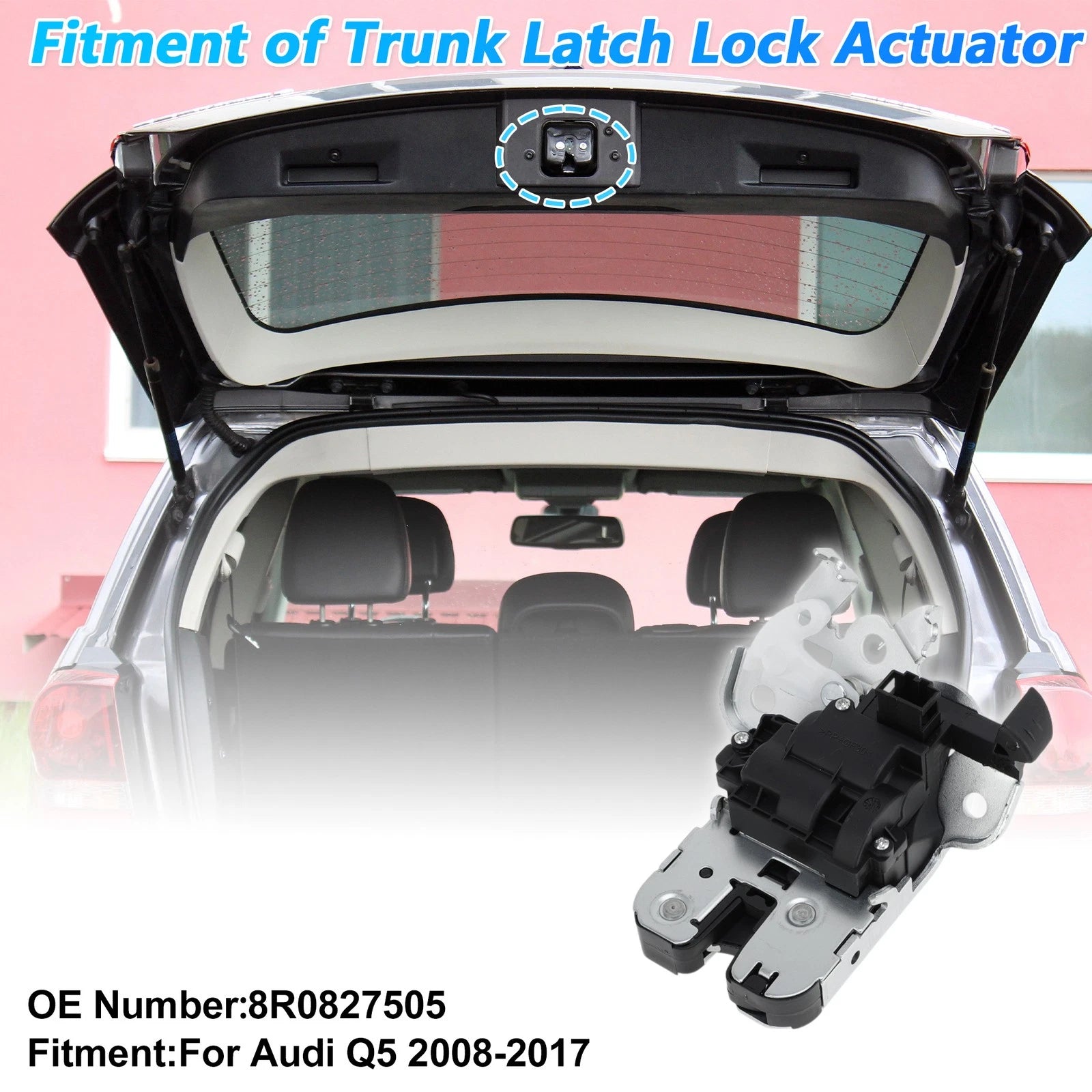 Rear Trunk Latch Lock Actuator Replacement for Audi Q5 (2008–2017)