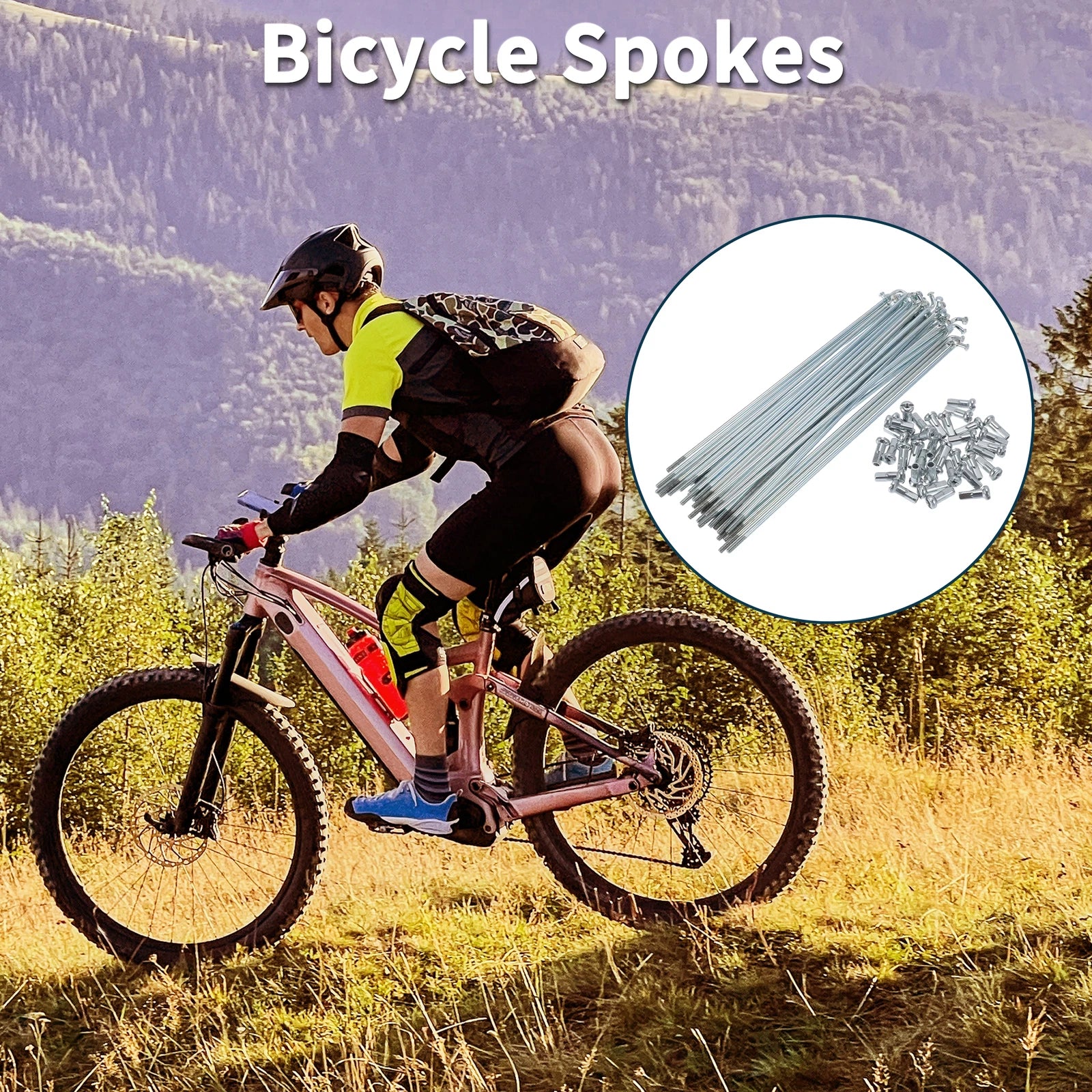 Bicycle Spokes Nipple 45 Steel Galvanized Universal 13G for 45mm Length