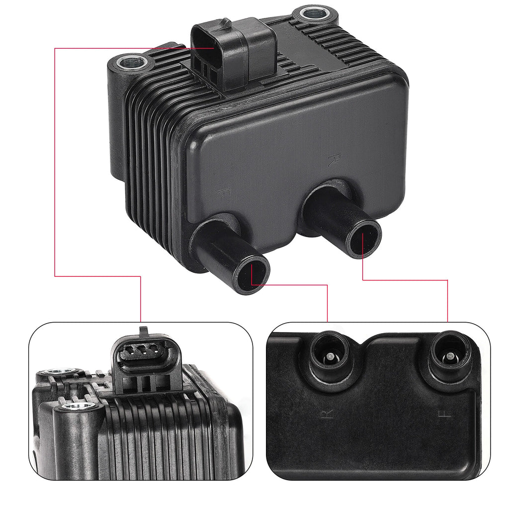 Single Fire Ignition Coil 0.5 OHM for Sportster 883 XL883 1200 XL1200 (2004–2006)