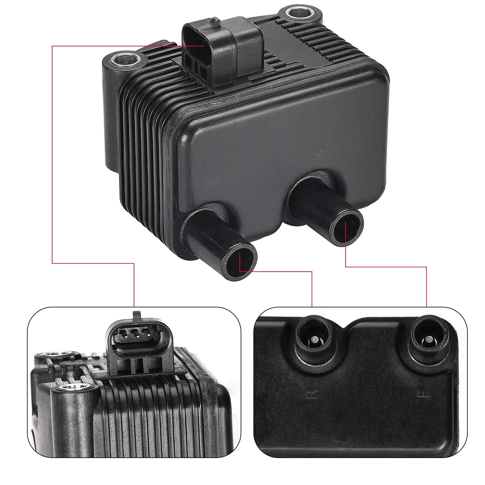Single Fire Ignition Coil 0.5 OHM for Sportster 883 XL883 1200 XL1200 (2004–2006)