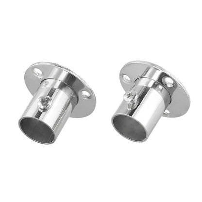 Set of 2 Heavy Duty Wardrobe Bracket End Support for Rail Rod Pole 1932mm