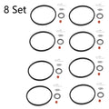Set of 8 Carburetor Inlet Needle Seat Kit for Tecumseh 631021 631021A 621021B