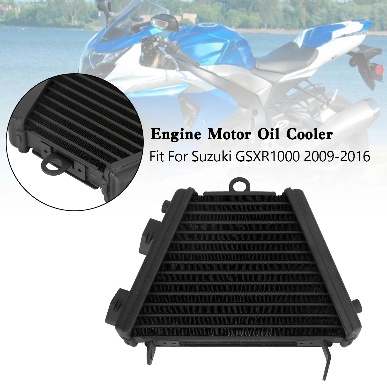 Aluminum Engine Oil Cooler for Suzuki GSX-R 1000 (2009–2016) T9