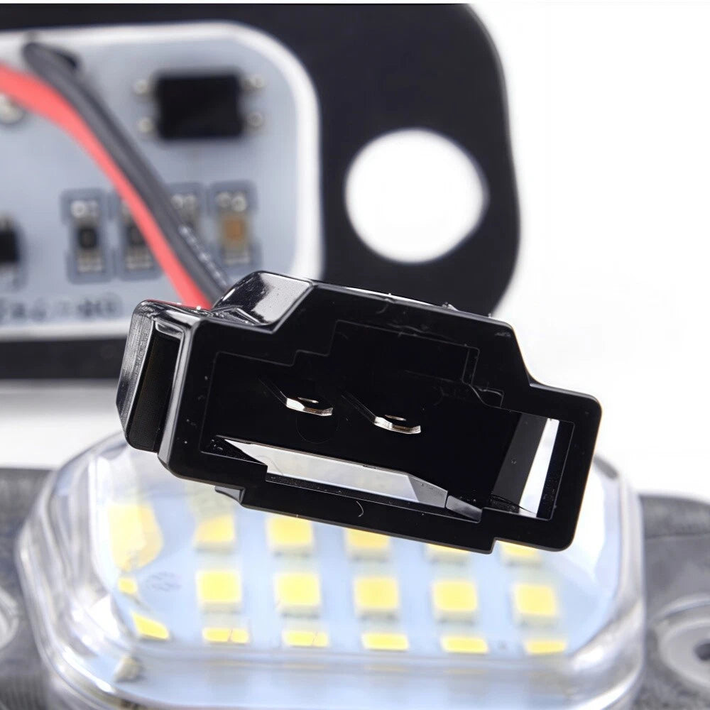 2X White LED Number Plate Lamp for VW Golf 3, Polo 6N, Seat Ibiza, Cordoba