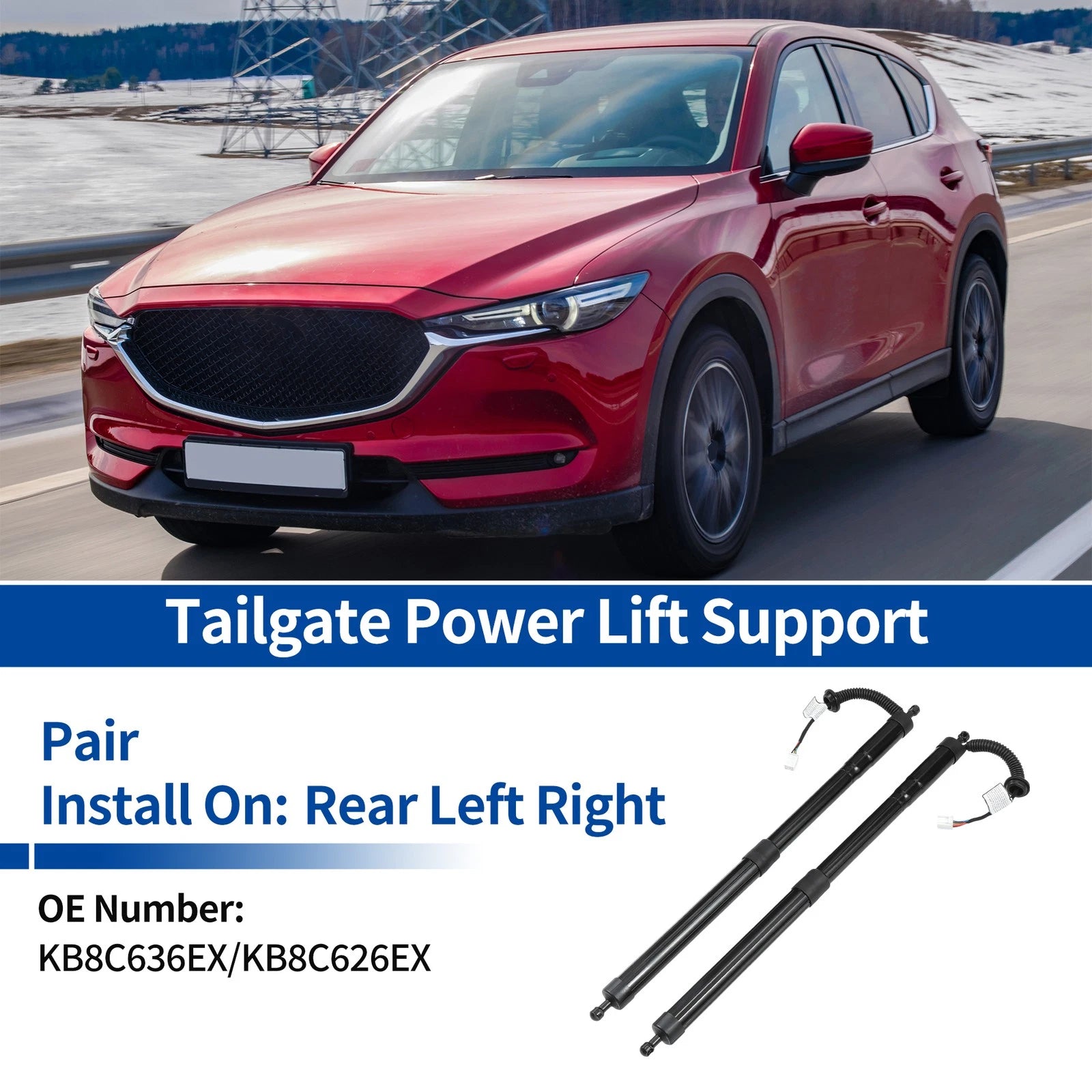 Rear LH Tailgate Power Lift Support Replacement for Mazda CX-5 (2017–2021)