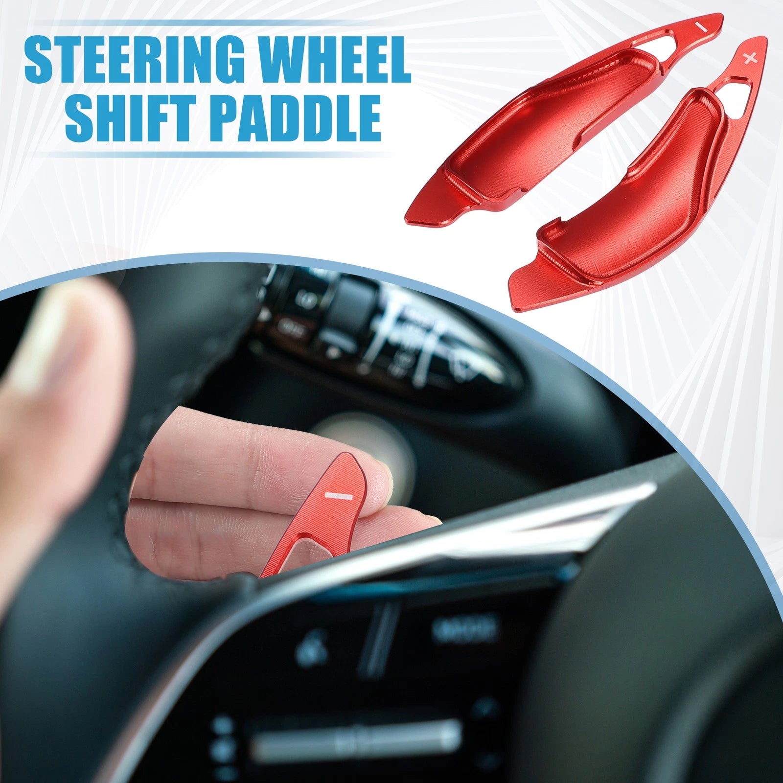 Steering Wheel Shift Paddle Set for Lexus IS 2006–2012 Red