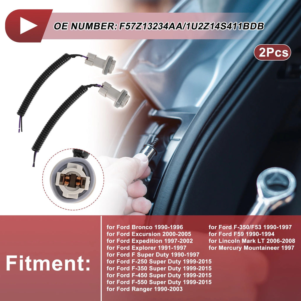 License Plate Light Socket Wiring for Ford Bronco (No.F57Z13234AA)