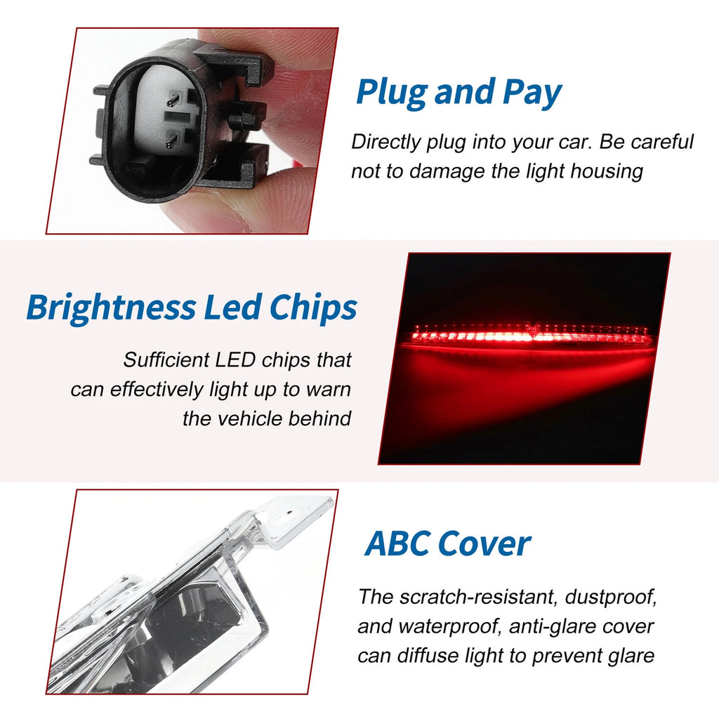 White LED Third Brake Light for BMW 5 Series E60 E61 (2007–2010) No. 63256925902