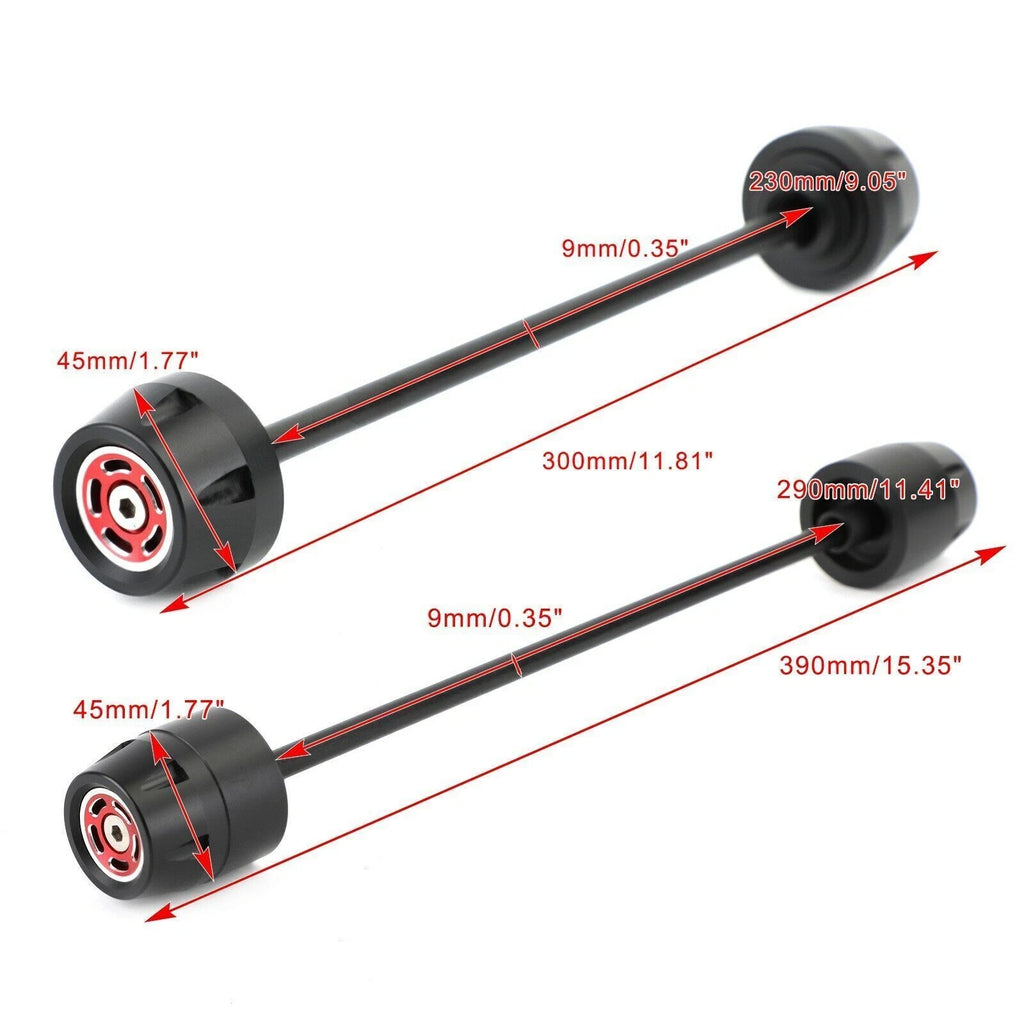 Axle Sliders Wheel Protector for Ducati Scrambler Sixty2 Desert Sled (2016–2020)